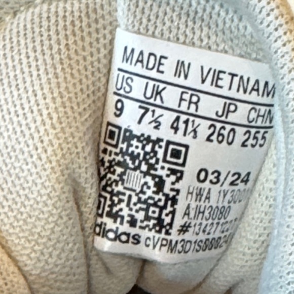 Adidas VL Court Ivory/Sandy Pink Platform  Sneakers Size 9 - Picture 8 of 15